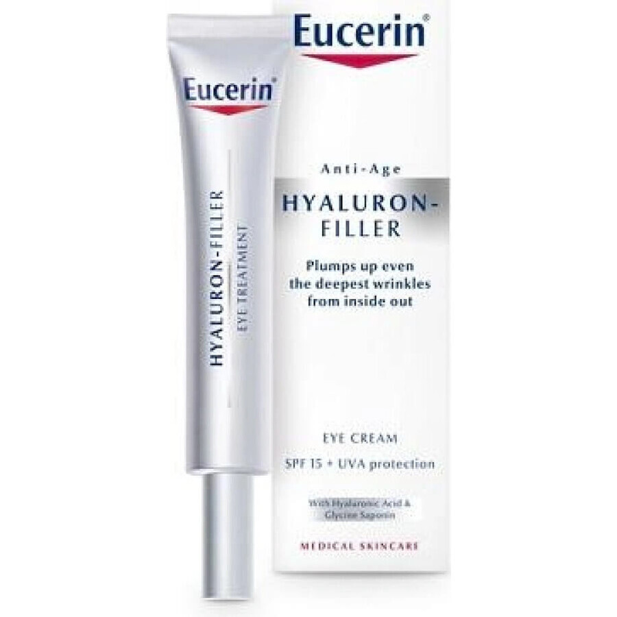 Eucerin HYALURON-FILLER Anti-Falten Augencreme 1×15 ml, Creme