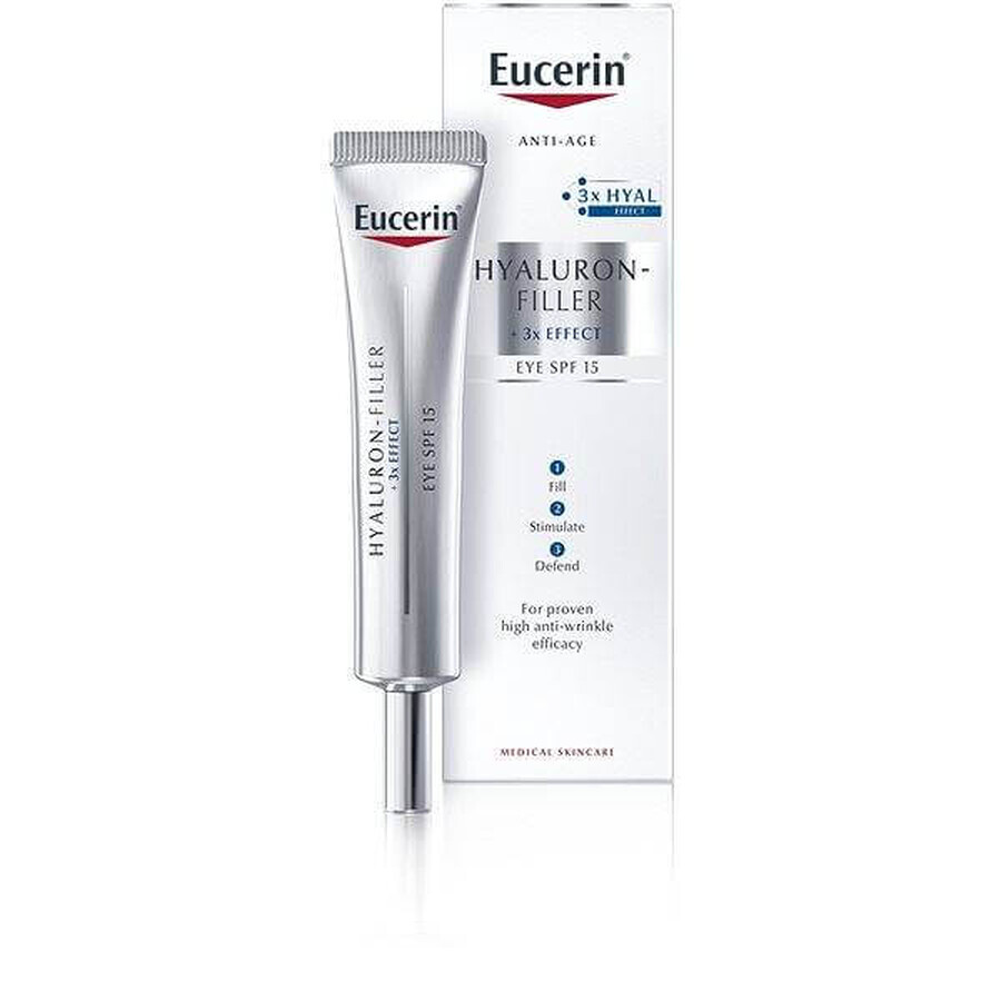 Eucerin HYALURON-FILLER Anti-Falten Augencreme 1×15 ml, Creme