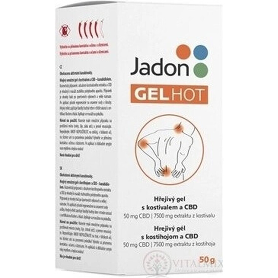 Jadon HOT GEL verwarmende gel met CBD 1x50 g