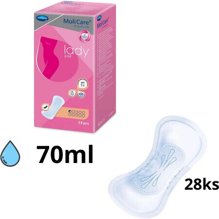 MoliCare Premium Women's Pad 0.5 drops 1×28 pcs, incontinence pads