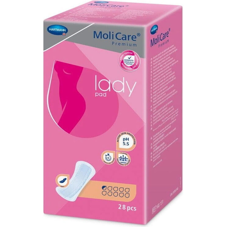 MoliCare Premium Women's Pad 0.5 drops 1×28 pcs, incontinence pads