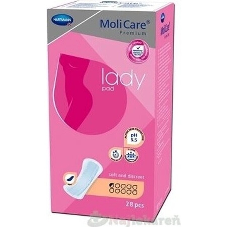 MoliCare Premium Women's Pad 0.5 drops 1×28 pcs, incontinence pads