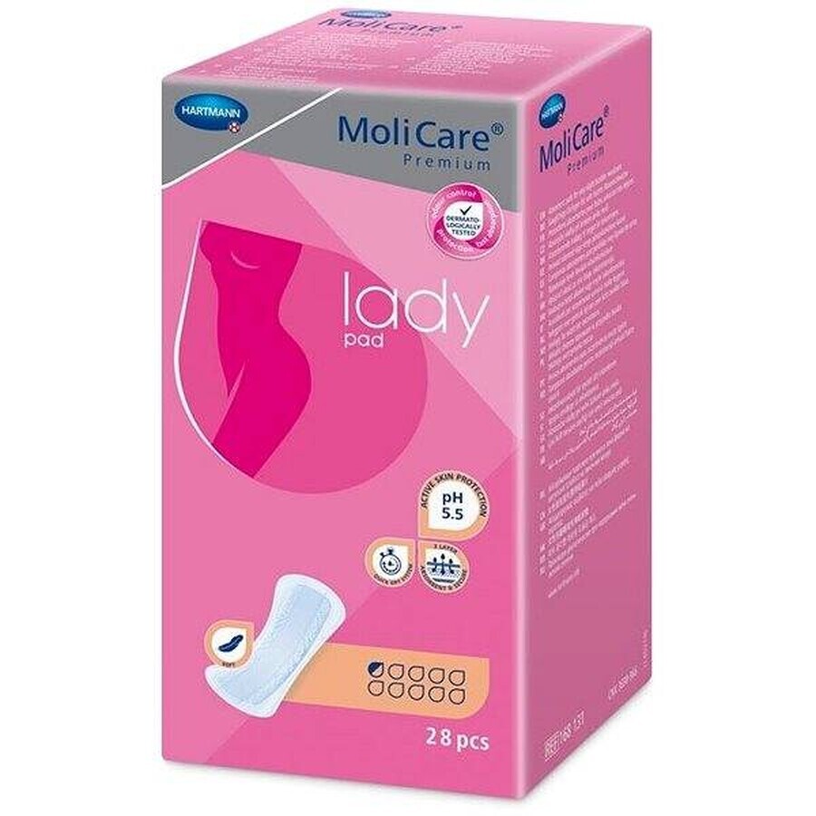 MoliCare Premium Women's Pad 0.5 drops 1×28 pcs, incontinence pads