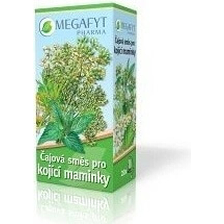 MEGAFYT Té de hierbas para la lactancia. 1×30 g (20×1,5 g), té de espino blanco