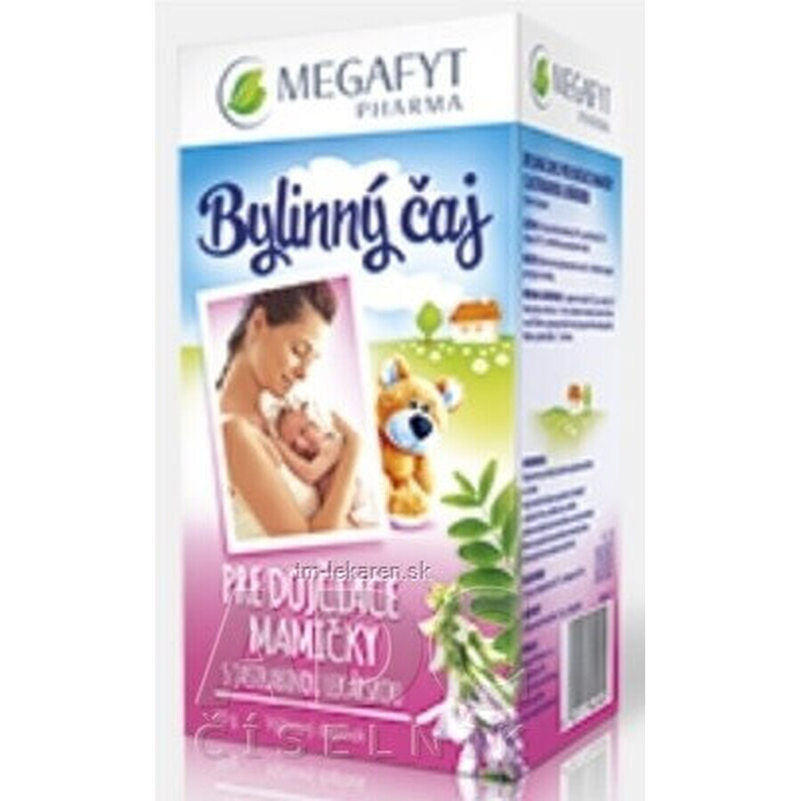 MEGAFYT Té de hierbas para la lactancia. 1×30 g (20×1,5 g), té de espino blanco