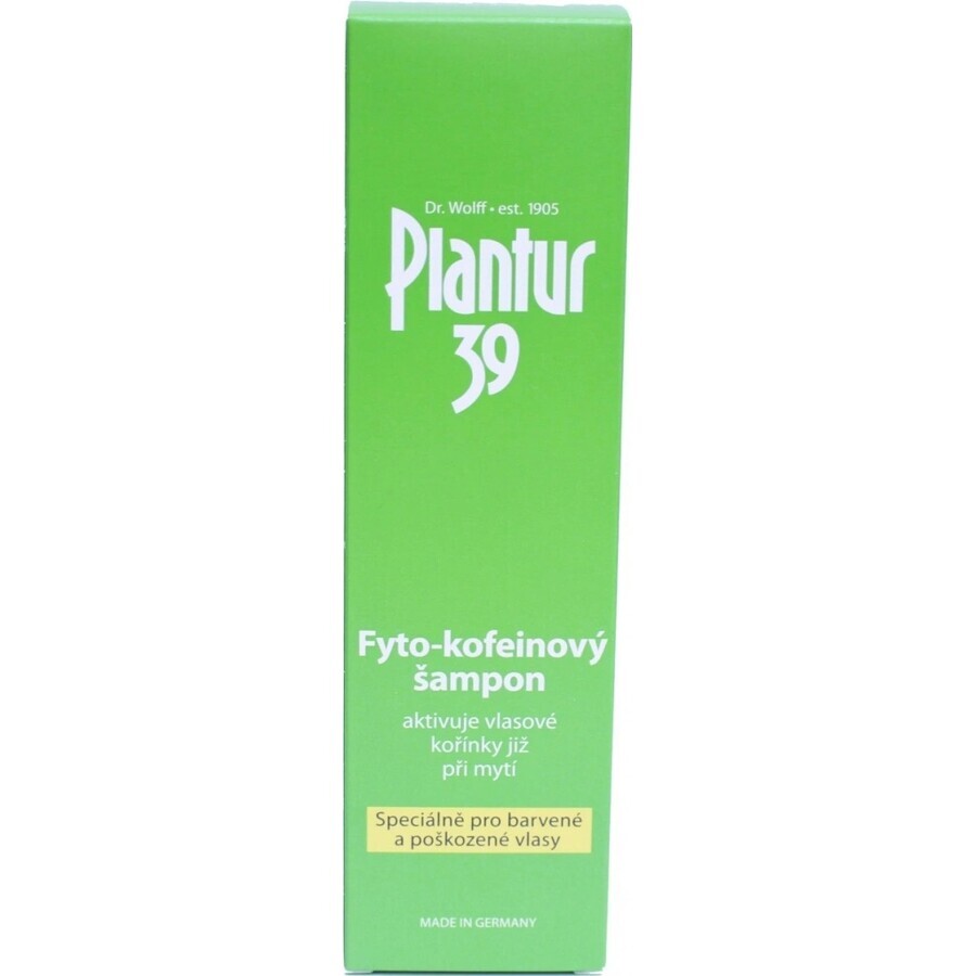 Plantur 39 Shampoo met fyto-cafeïne voor gekleurd haar 1×250 ml, shampoo met cafeïne