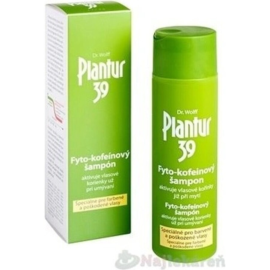 Plantur 39 Shampoo met fyto-cafeïne voor gekleurd haar 1×250 ml, shampoo met cafeïne