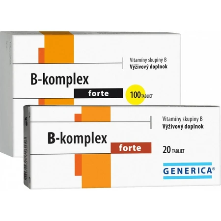 GENERICA B-complex forte 1×20 tbl, Complejo B