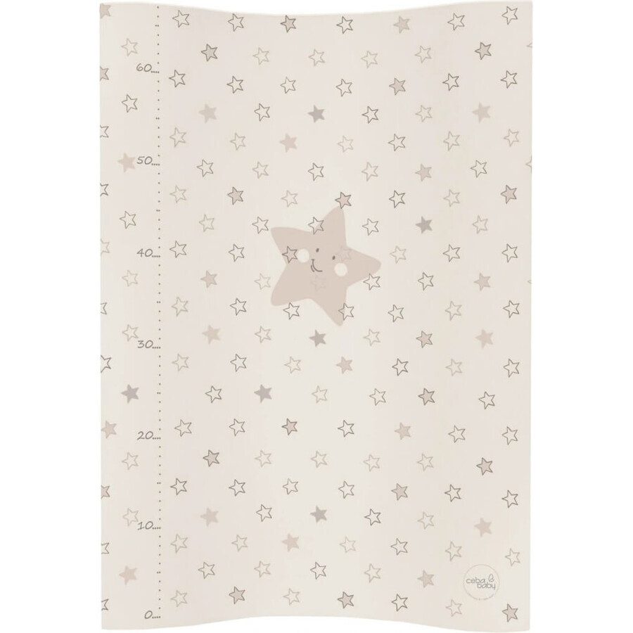 CEBA Vervangend tapijt 2 vierkant zacht COSY (50x70) Beige sterren 1×1 st