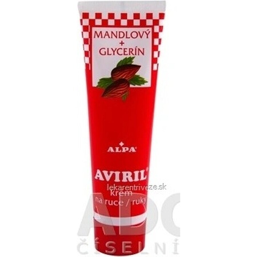 AVIRIL CRÈME POUR LES MAINS À L'ALMONDES AVEC LA GLYCÉRINE 1×100 ml, crème protectrice pour les mains