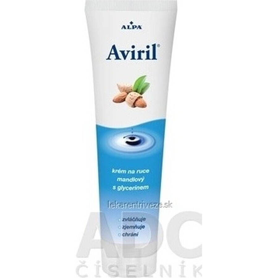 AVIRIL CRÈME POUR LES MAINS À L'ALMONDES AVEC LA GLYCÉRINE 1×100 ml, crème protectrice pour les mains