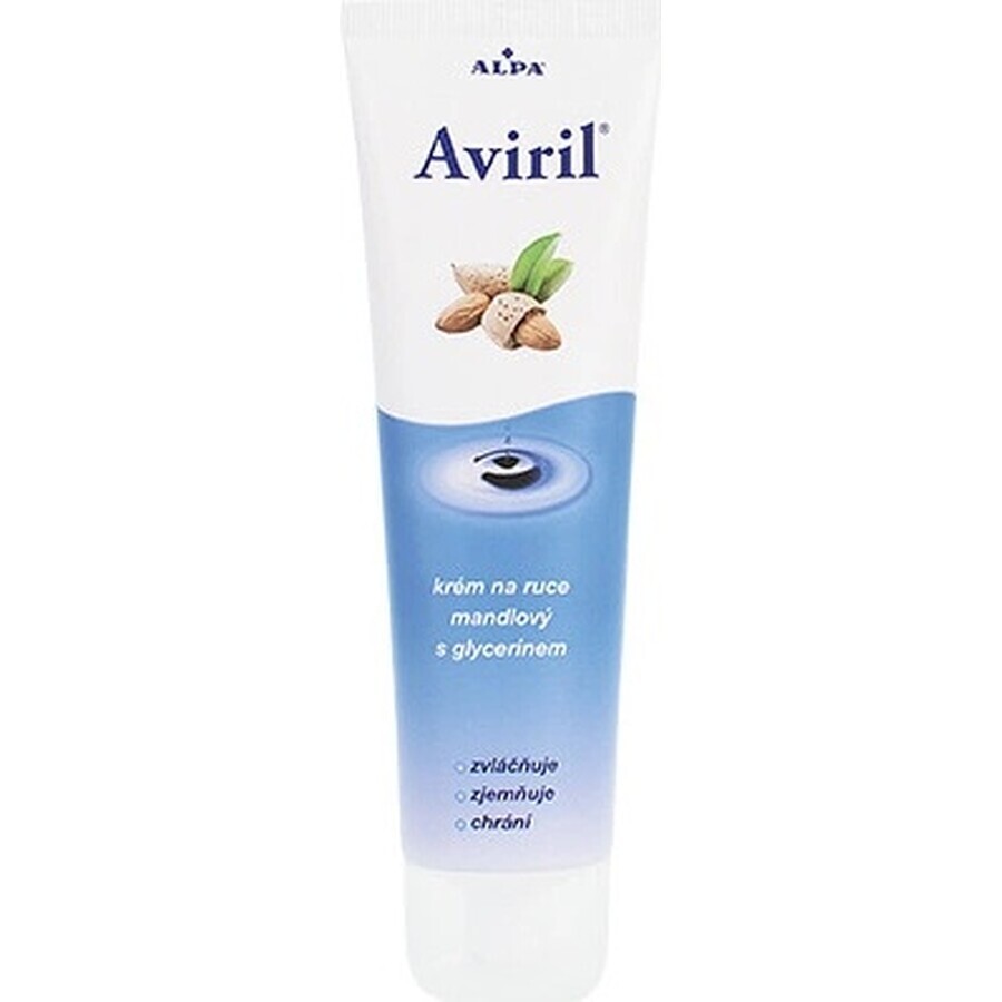 AVIRIL CRÈME POUR LES MAINS À L'ALMONDES AVEC LA GLYCÉRINE 1×100 ml, crème protectrice pour les mains