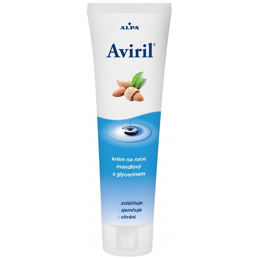 AVIRIL CRÈME POUR LES MAINS À L'ALMONDES AVEC LA GLYCÉRINE 1×100 ml, crème protectrice pour les mains