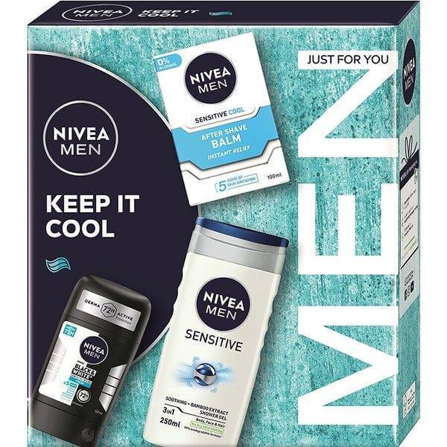 NIVEA MEN BOX BALM COOLING BALM 1×1 Stück, Geschenkpackung