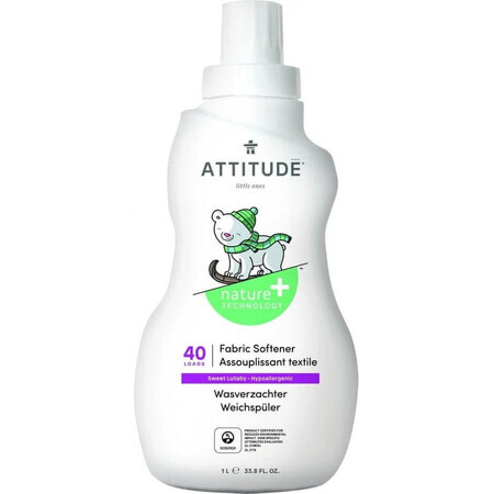 ATTITUDE Sweet Lullaby Conditionneur de tissu pour enfants 1×1000 ml, conditionneur de tissu pour enfants