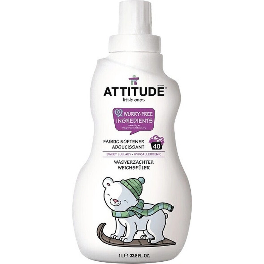 ATTITUDE Sweet Lullaby Conditionneur de tissu pour enfants 1×1000 ml, conditionneur de tissu pour enfants