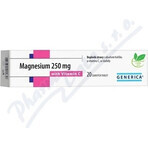 GENERICA Magnesium 250 mg + Vitamin C 1×20 tbl, Magnesium + Vitamin C