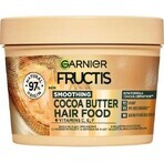 Garnier Fructis Hair Food Masque lissant au beurre de cacao pour les cheveux rebelles et frisés, 400 ml 1×400 ml, masque capillaire