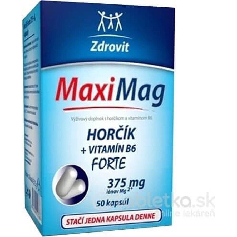 ZDROVIT MAXI MAG HORCIK+B6 FORTE 1×50 cps, food supplement