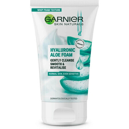 Garnier Hyaluronic Aloe spumă de curățare 1×150 ml, spumă de curățare