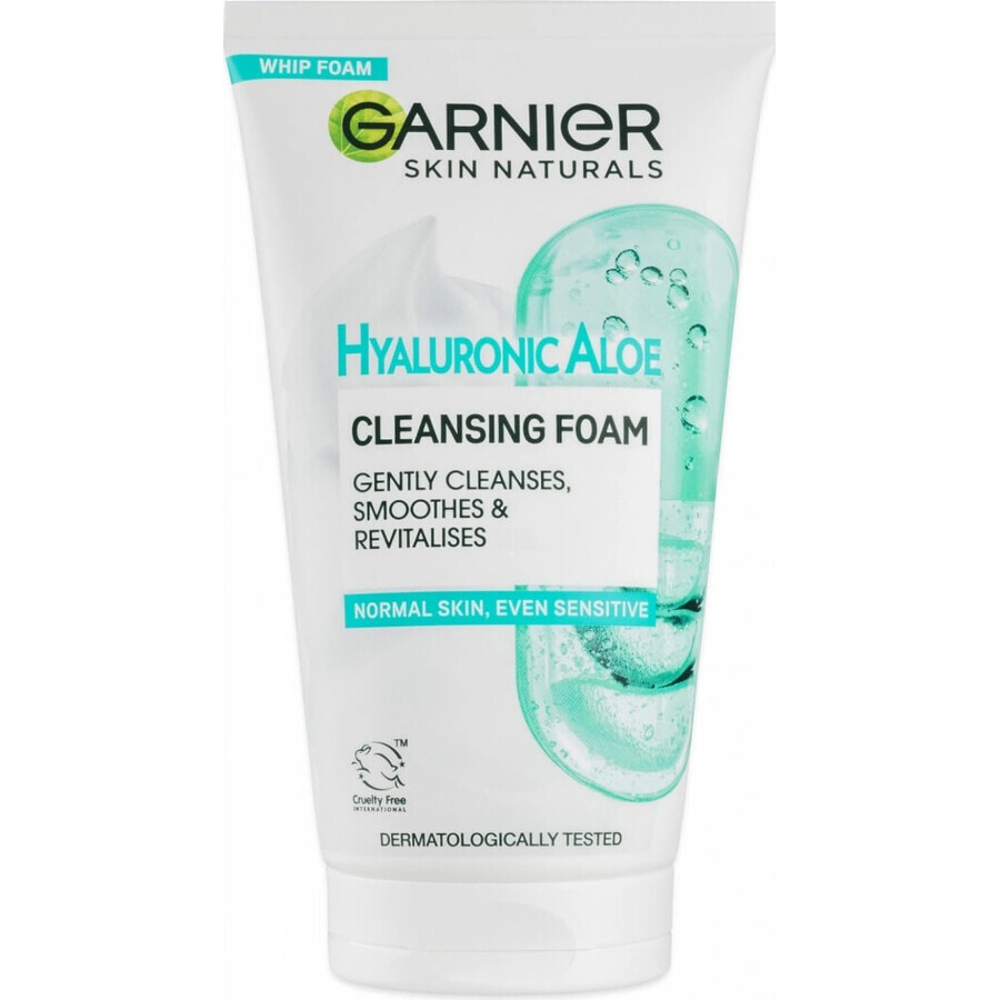 Garnier Hyaluronic Aloe spumă de curățare 1×150 ml, spumă de curățare