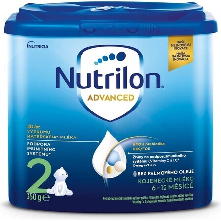 Nutrilon Advanced 2 1×350 g, latte artificiale per neonati