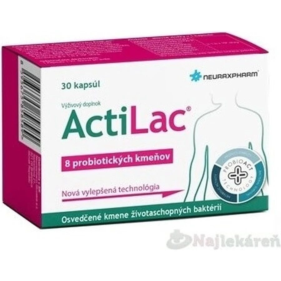 NEURAX ACTILAC 1×30 cps, probiotyk: ceny i cechy
