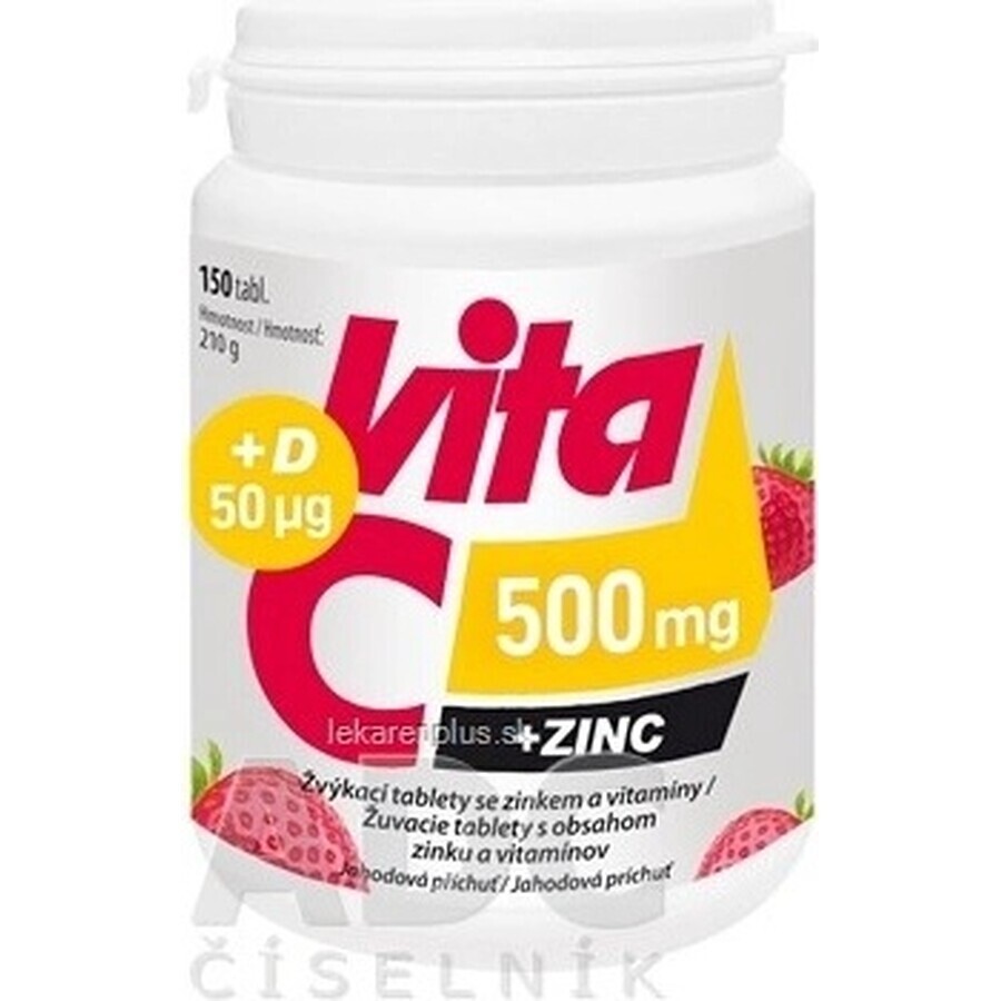 Vitabalans Vita C 500 mg + ZINC + D 50 µg 1×150 tbl