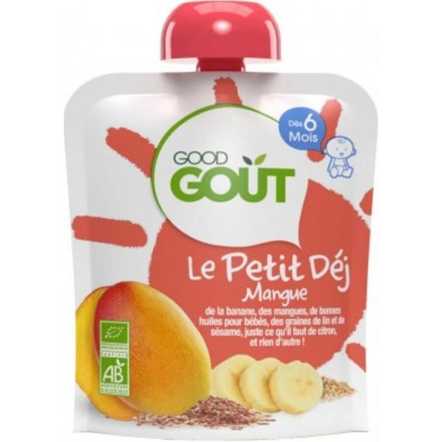 Good Gout Organic Mango Breakfast 1×70 g, mango pocket