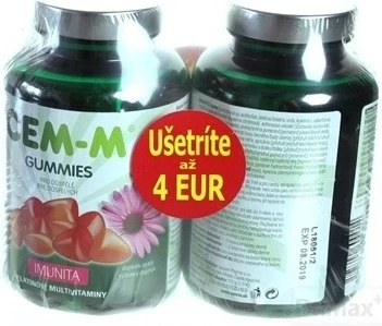 CEM-M GUMMIES IMMUNITY 2×60 stuks, voedingssupplement