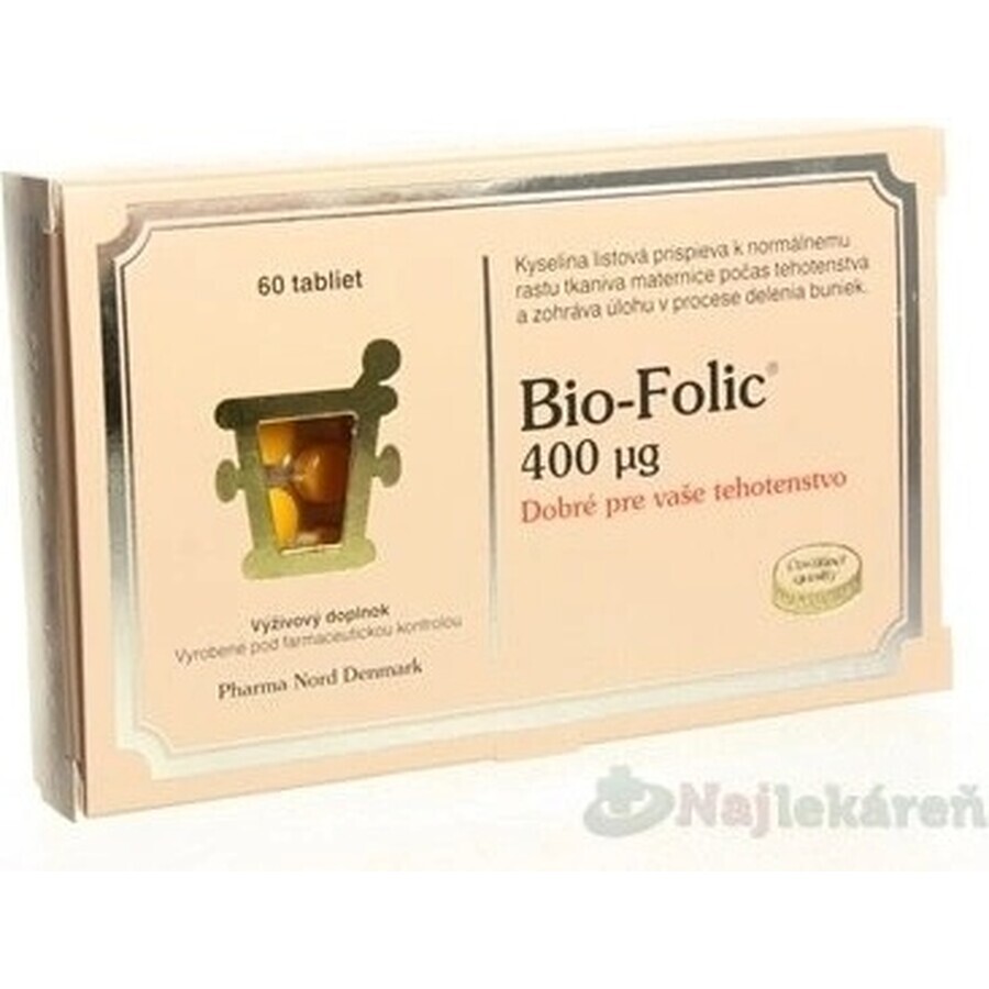 PHARMA NORD BIO-FOLIC 1×60 tbl, complément alimentaire