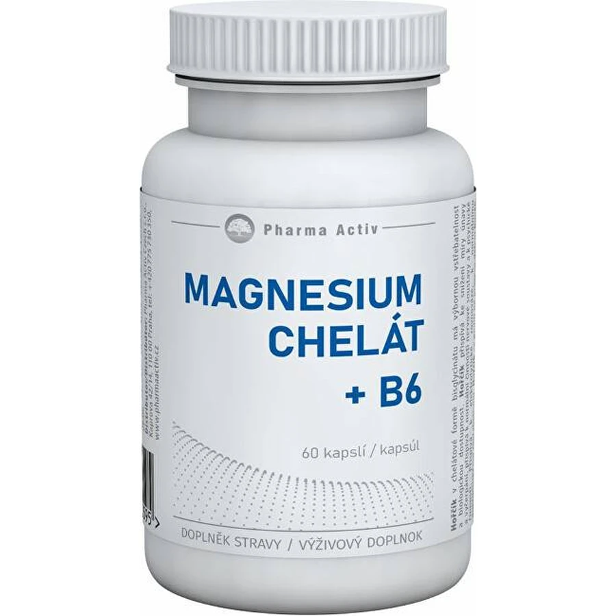 Pharma Activ CHELATE MAGNESIUM MAGNESIUM + B6 1×60 tbl, complemento alimenticio