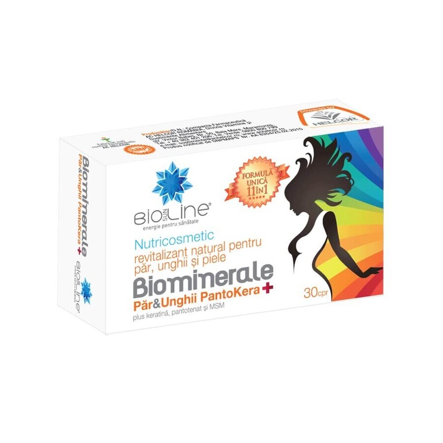 Biomineralen haar en nagels PantoKera+, 30 capsules, Helcor