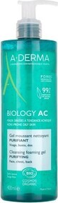 A-DERMA BIOLOGY AC Schuimende Reinigingsgel voor acnegevoelige huid 1&#215;400 ml gel, reinigingsgel voor acnegevoelige huid