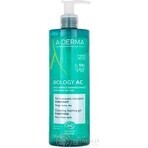 A-DERMA BIOLOGY AC Gel spumant de curățare pentru ten cu tendință acneică 1×400 ml gel, gel de curățare pentru ten