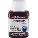 MedPharma PYRIDOXIN 20 mg (vitamine B6) 1×37 tbl, 30+7 gratis