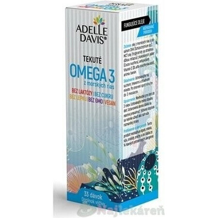 Adelle Davis OMEGA 3 de algas 50 ml 1×50 ml, suplemento nutricional