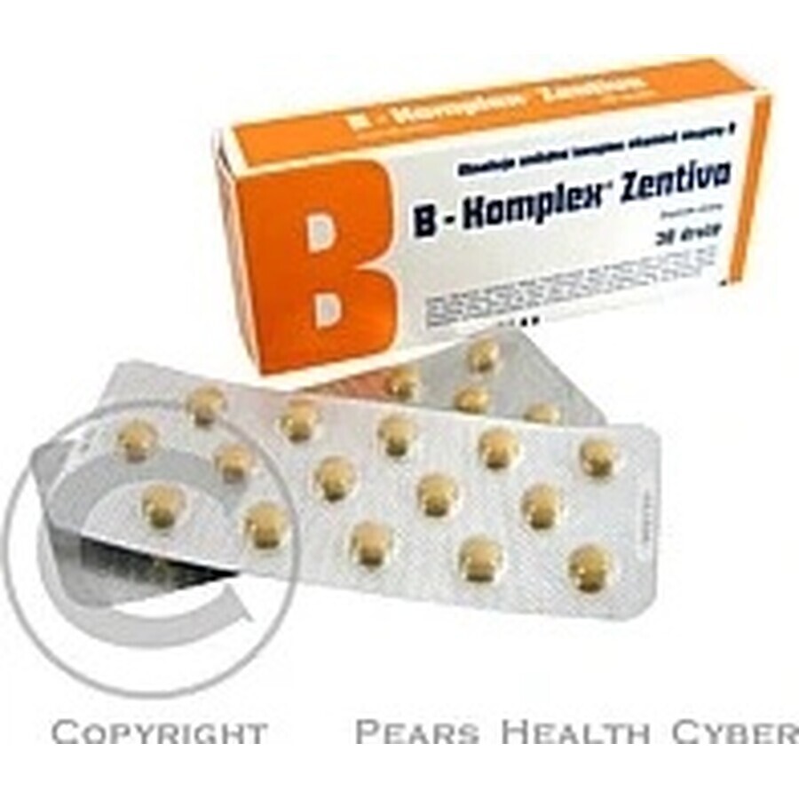 B-Komplex Zentiva 30 tbl 1×30 tbl, vitamine B