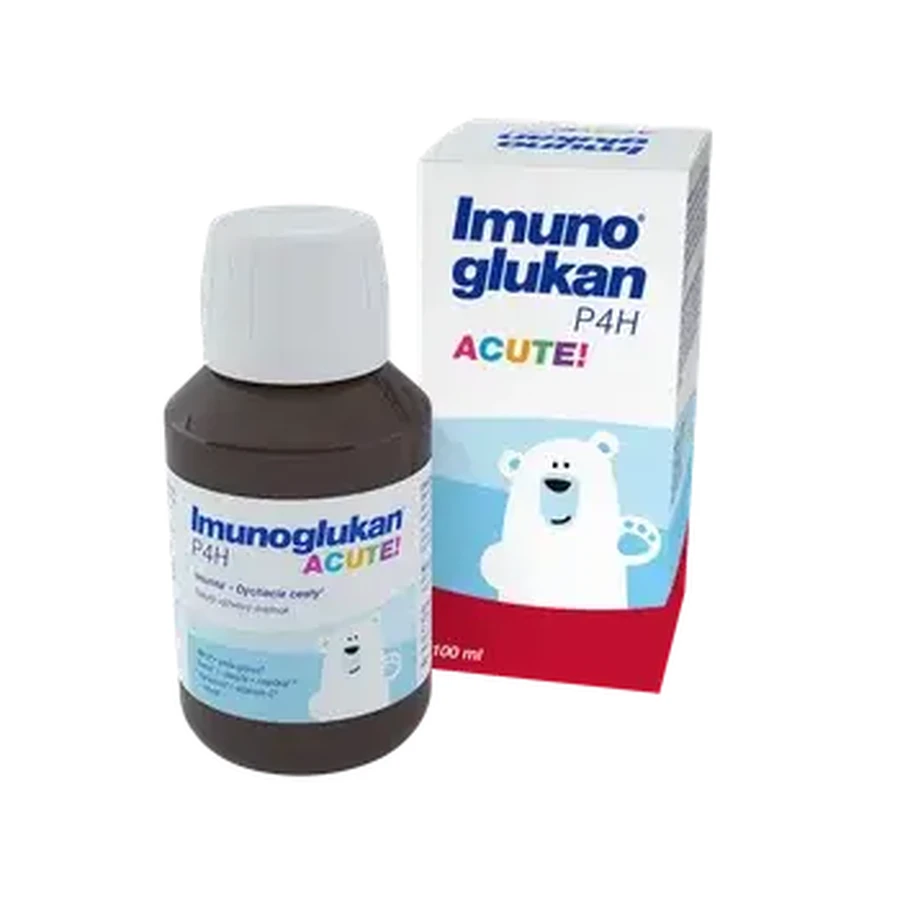 Immunoglucan P4H ACUTE KIDS 1×100 ml, ondersteuning van de immuniteit