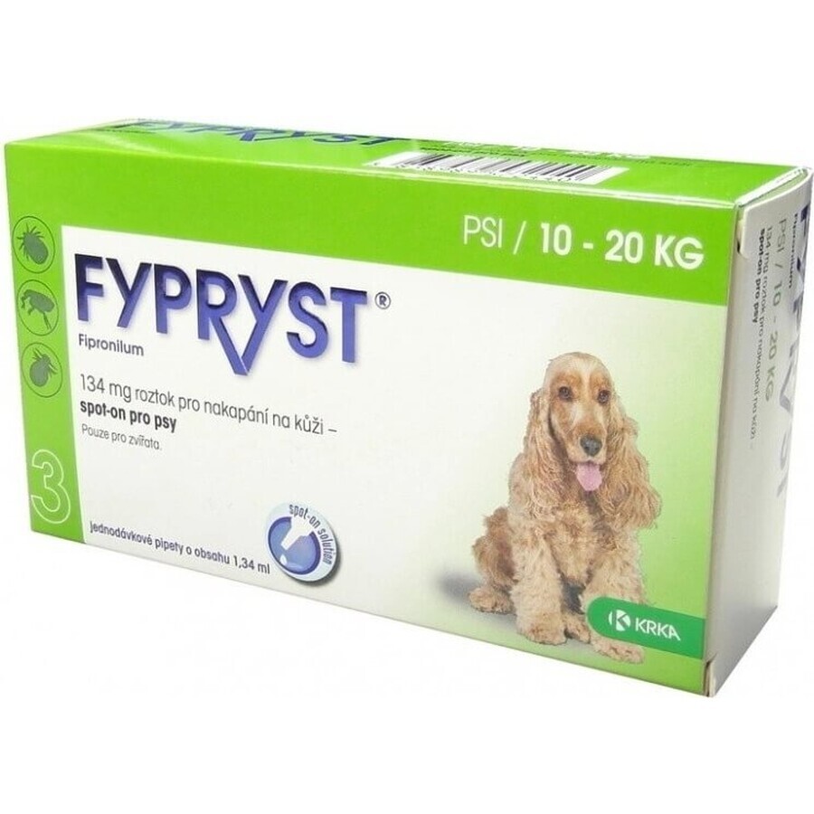 FYPRYST PSY 10-20 KG 1×134 mg, medicine for dogs