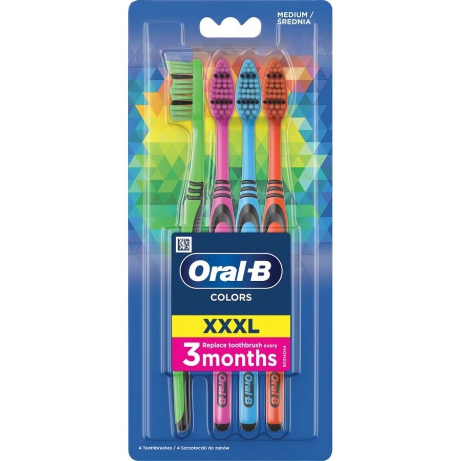 Cepillo de dientes Oral B 3-Effect 40 Medium 1×4, cepillo de dientes