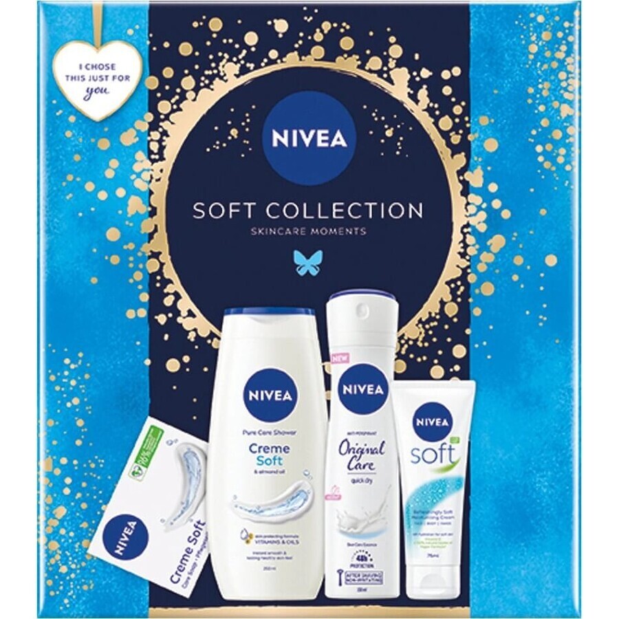 NIVEA BOX SOFT QUARTET 1×1 pc, gift pack