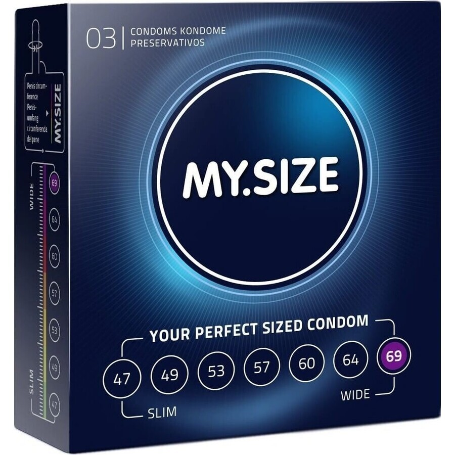 My Size 69 1×3 pcs, condom