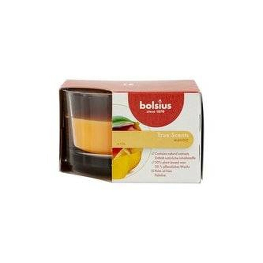 Bolsius Aromatic 2.0 Sticlă lumânare parfumată Mango 1×1 buc, dimensiune 80 x 50 mm