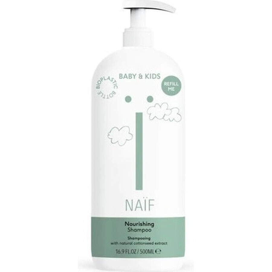 NAÏF Voedende Shampoo voor Kinderen en Baby's navulling 1×500 ml, voedende shampoo voor kinderen