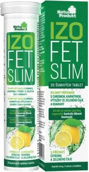 Naturprodukt Izofet Slim 1×20 tbl, voedingssupplement
