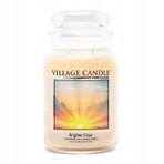 Village Candle Geurkaars in glas - Brighter Days - Vrolijkere dagen, groot 1×1 st