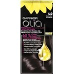 Garnier Olia Permanente Haarfarbe 4.0 Dunkelbraun 1×1 Set, permanente Haarfarbe