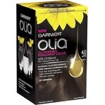 Garnier Olia Permanente Haarfarbe 4.0 Dunkelbraun 1×1 Set, permanente Haarfarbe