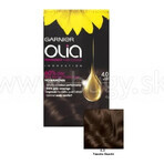 Garnier Olia Permanente Haarfarbe 4.0 Dunkelbraun 1×1 Set, permanente Haarfarbe